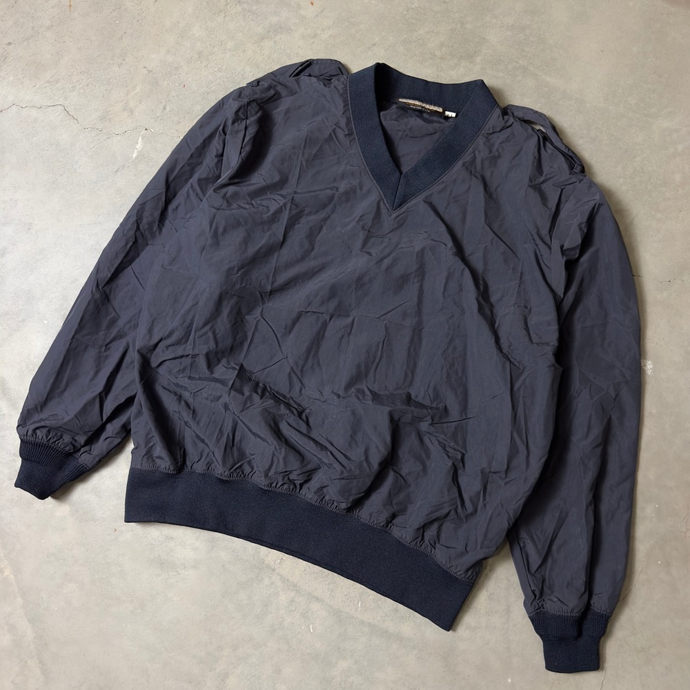 Vintage Fechheimer Windbreaker Pullover Mens L Navy Blue Gorpcore Streetwear
